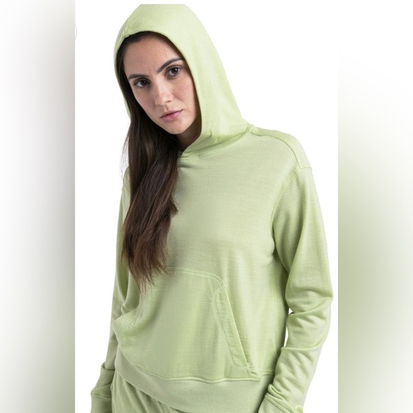 Icebreaker Tops - NWT [Icebreaker] Merino Blend Ii 200 Crush Pullover Hoodie in Glazen Women’s L